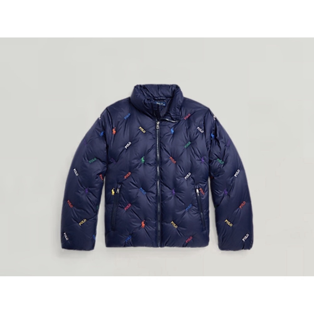 Polo‎ Ralph Lauren Logo Pony 700 Fill Down Jacket Youth Medium 8-10 NWT $185